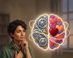 Persona analizando su inteligencia emocional.